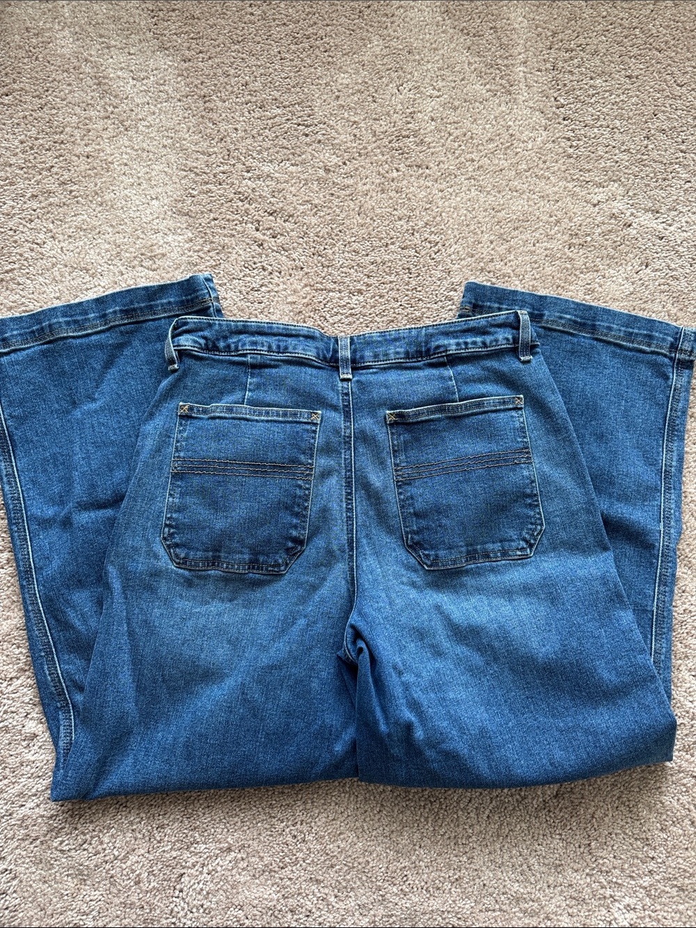 L.L. Bean Indigo Wide-Leg Jeans - Picture 6 of 6